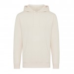 Sudadera unisex de algodón reciclado slim fit 280 g/m2 Iqoniq color natural