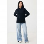 Sudadera unisex con capucha de algodón reciclado 280 g/m2 Iqoniq color negro