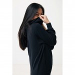 Sudadera unisex con capucha de algodón reciclado 280 g/m2 Iqoniq color negro