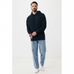 Sudadera unisex con capucha de algodón reciclado 280 g/m2 Iqoniq color negro