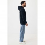 Sudadera unisex con capucha de algodón reciclado 280 g/m2 Iqoniq color negro
