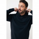 Sudadera unisex con capucha de algodón reciclado 280 g/m2 Iqoniq color negro