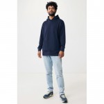 Sudadera unisex con capucha de algodón reciclado 280 g/m2 Iqoniq color azul marino