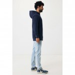 Sudadera unisex con capucha de algodón reciclado 280 g/m2 Iqoniq color azul marino