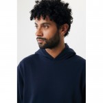 Sudadera unisex con capucha de algodón reciclado 280 g/m2 Iqoniq color azul marino