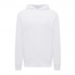 Sudadera unisex con capucha de algodón reciclado 280 g/m2 Iqoniq color blanco