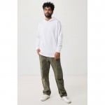 Sudadera unisex con capucha de algodón reciclado 280 g/m2 Iqoniq color blanco