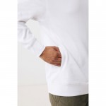 Sudadera unisex con capucha de algodón reciclado 280 g/m2 Iqoniq color blanco