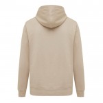 Sudadera unisex con capucha de algodón reciclado 280 g/m2 Iqoniq color marrón claro segunda vista