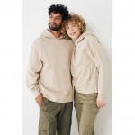 Sudadera unisex con capucha de algodón reciclado 280 g/m2 Iqoniq color marrón claro