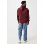 Sudadera unisex con capucha de algodón reciclado 280 g/m2 Iqoniq color burdeos