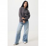 Sudadera unisex con capucha de algodón reciclado 280 g/m2 Iqoniq color plateado mate
