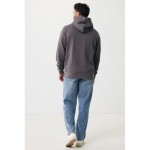 Sudadera unisex con capucha de algodón reciclado 280 g/m2 Iqoniq color plateado mate