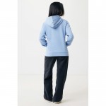 Sudadera unisex con capucha de algodón reciclado 280 g/m2 Iqoniq color azul cian