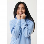 Sudadera unisex con capucha de algodón reciclado 280 g/m2 Iqoniq color azul cian