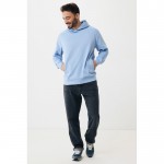 Sudadera unisex con capucha de algodón reciclado 280 g/m2 Iqoniq color azul cian