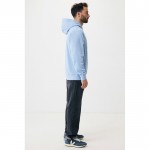 Sudadera unisex con capucha de algodón reciclado 280 g/m2 Iqoniq color azul cian