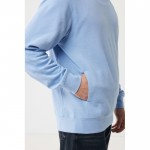 Sudadera unisex con capucha de algodón reciclado 280 g/m2 Iqoniq color azul cian