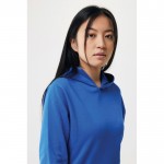 Sudadera unisex con capucha de algodón reciclado 280 g/m2 Iqoniq color azul real