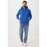 Sudadera unisex con capucha de algodón reciclado 280 g/m2 Iqoniq color azul real