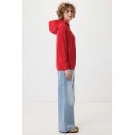 Sudadera unisex con capucha de algodón reciclado 280 g/m2 Iqoniq color rojo