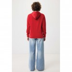 Sudadera unisex con capucha de algodón reciclado 280 g/m2 Iqoniq color rojo