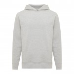 Sudadera unisex con capucha de algodón reciclado 280 g/m2 Iqoniq color gris claro