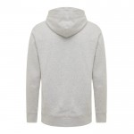 Sudadera unisex con capucha de algodón reciclado 280 g/m2 Iqoniq color gris claro segunda vista