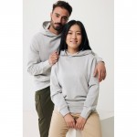 Sudadera unisex con capucha de algodón reciclado 280 g/m2 Iqoniq color gris claro