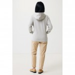 Sudadera unisex con capucha de algodón reciclado 280 g/m2 Iqoniq color gris claro