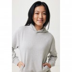 Sudadera unisex con capucha de algodón reciclado 280 g/m2 Iqoniq color gris claro