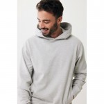Sudadera unisex con capucha de algodón reciclado 280 g/m2 Iqoniq color gris claro