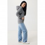 Sudadera unisex con capucha de algodón reciclado 280 g/m2 Iqoniq color gris topo