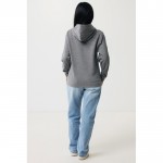 Sudadera unisex con capucha de algodón reciclado 280 g/m2 Iqoniq color gris topo