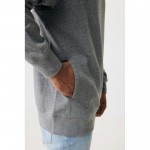 Sudadera unisex con capucha de algodón reciclado 280 g/m2 Iqoniq color gris topo