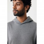 Sudadera unisex con capucha de algodón reciclado 280 g/m2 Iqoniq color gris topo
