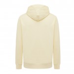 Sudadera unisex con capucha de algodón reciclado 280 g/m2 Iqoniq color amarillo claro segunda vista