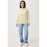 Sudadera unisex con capucha de algodón reciclado 280 g/m2 Iqoniq color amarillo claro