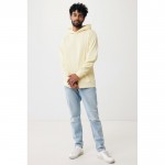 Sudadera unisex con capucha de algodón reciclado 280 g/m2 Iqoniq color amarillo claro