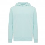 Sudadera unisex con capucha de algodón reciclado 280 g/m2 Iqoniq color verde menta