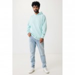 Sudadera unisex con capucha de algodón reciclado 280 g/m2 Iqoniq color verde menta