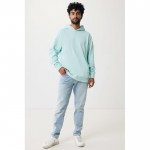 Sudadera unisex con capucha de algodón reciclado 280 g/m2 Iqoniq color verde menta