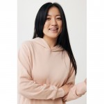 Sudadera unisex con capucha de algodón reciclado 280 g/m2 Iqoniq color rosa pastel