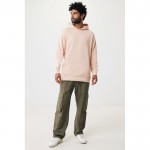 Sudadera unisex con capucha de algodón reciclado 280 g/m2 Iqoniq color rosa pastel