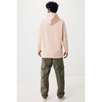 Sudadera unisex con capucha de algodón reciclado 280 g/m2 Iqoniq color rosa pastel
