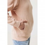 Sudadera unisex con capucha de algodón reciclado 280 g/m2 Iqoniq color rosa pastel