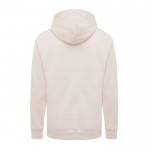 Sudadera unisex con capucha de algodón reciclado 280 g/m2 Iqoniq color rosa claro segunda vista