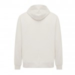 Sudadera unisex con capucha de algodón reciclado 280 g/m2 Iqoniq color blanco roto segunda vista