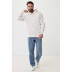 Sudadera unisex con capucha de algodón reciclado 280 g/m2 Iqoniq color blanco roto
