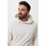 Sudadera unisex con capucha de algodón reciclado 280 g/m2 Iqoniq color blanco roto